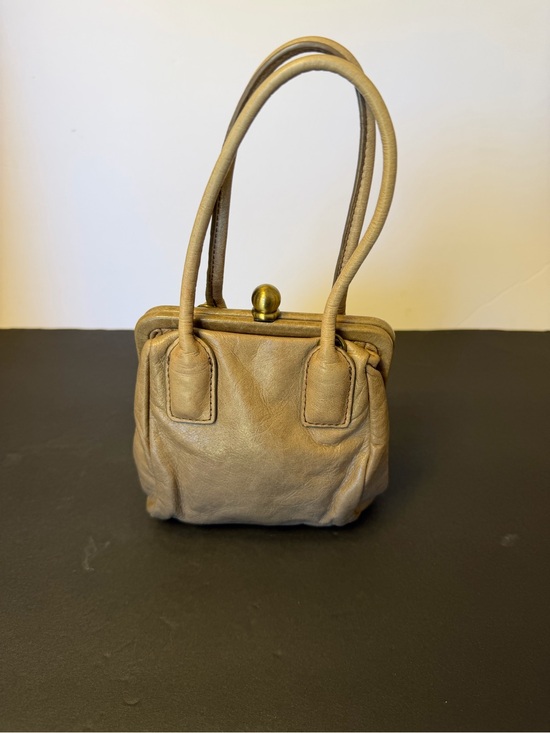 HOBO Handbags - HOBO International Blanche Mini Satchel Taupe Pewter Ball Clasp No Strap
